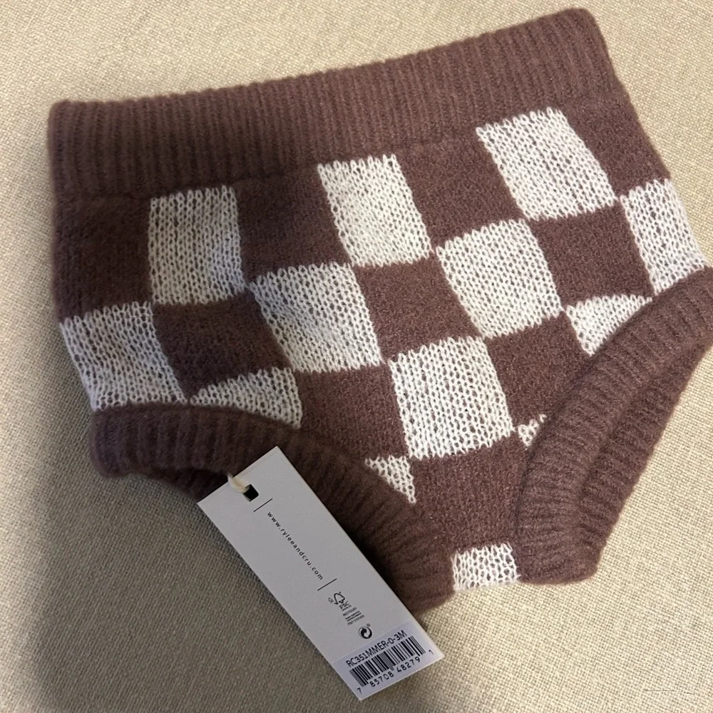 Rylee + Cru Checkered Knit Bloomers